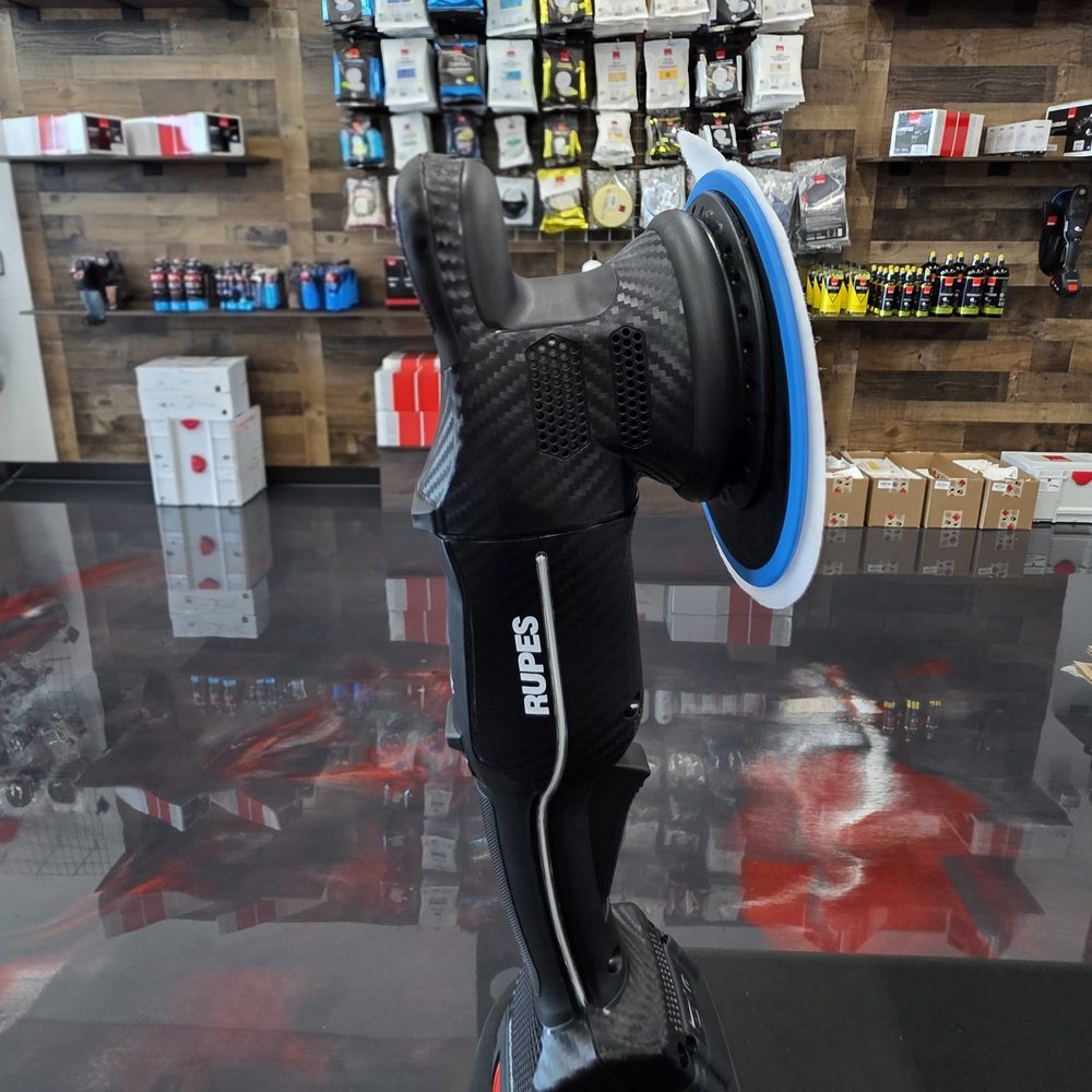 Rupes BigFoot dual action polisher in the Detail Supplies of Houston store