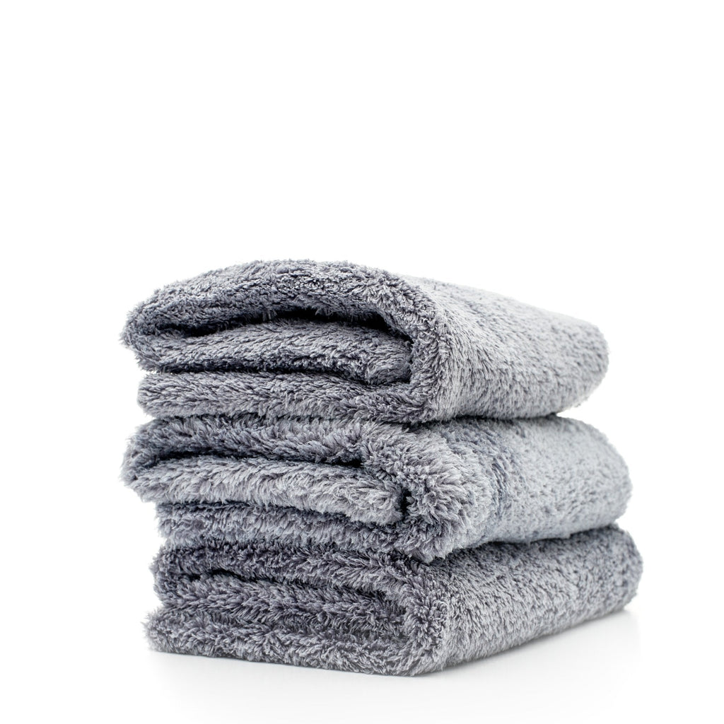 Double Plush Edgeless Microfiber Towel (Gray)