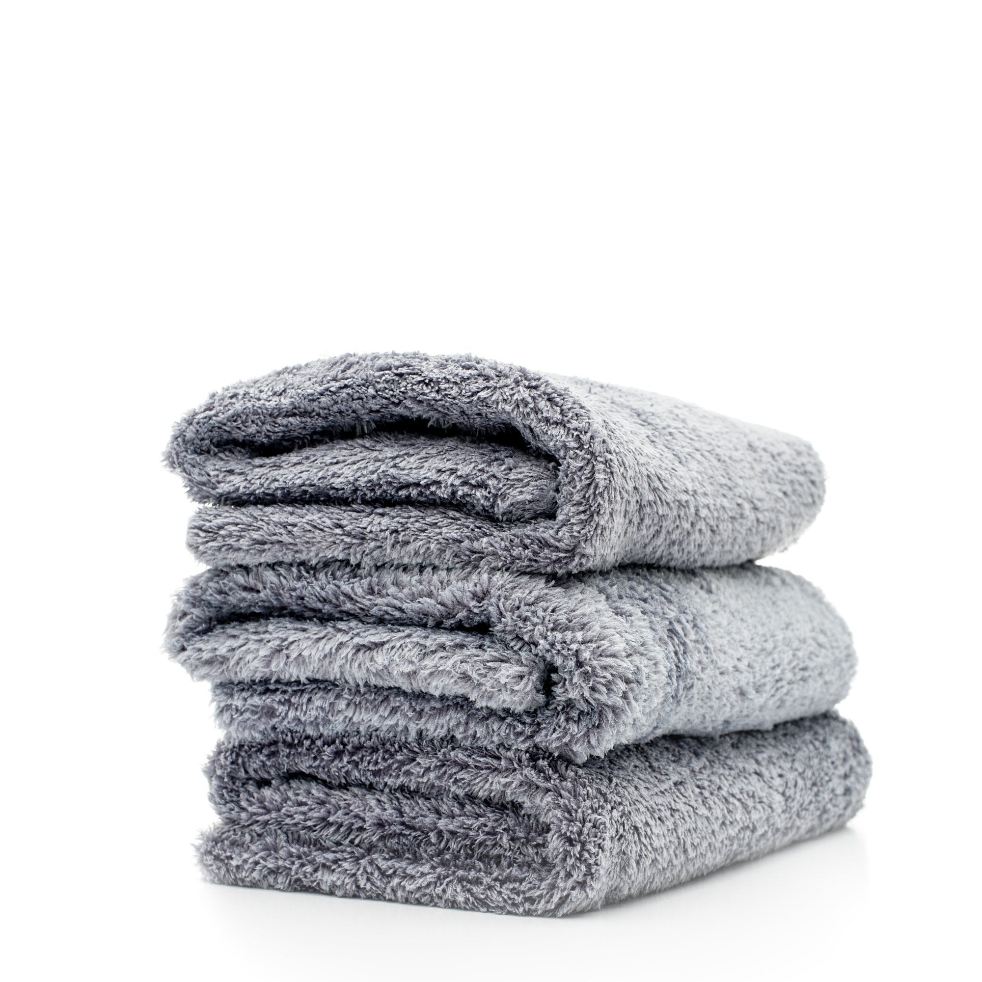 Double Plush Edgeless Microfiber Towel (Gray)